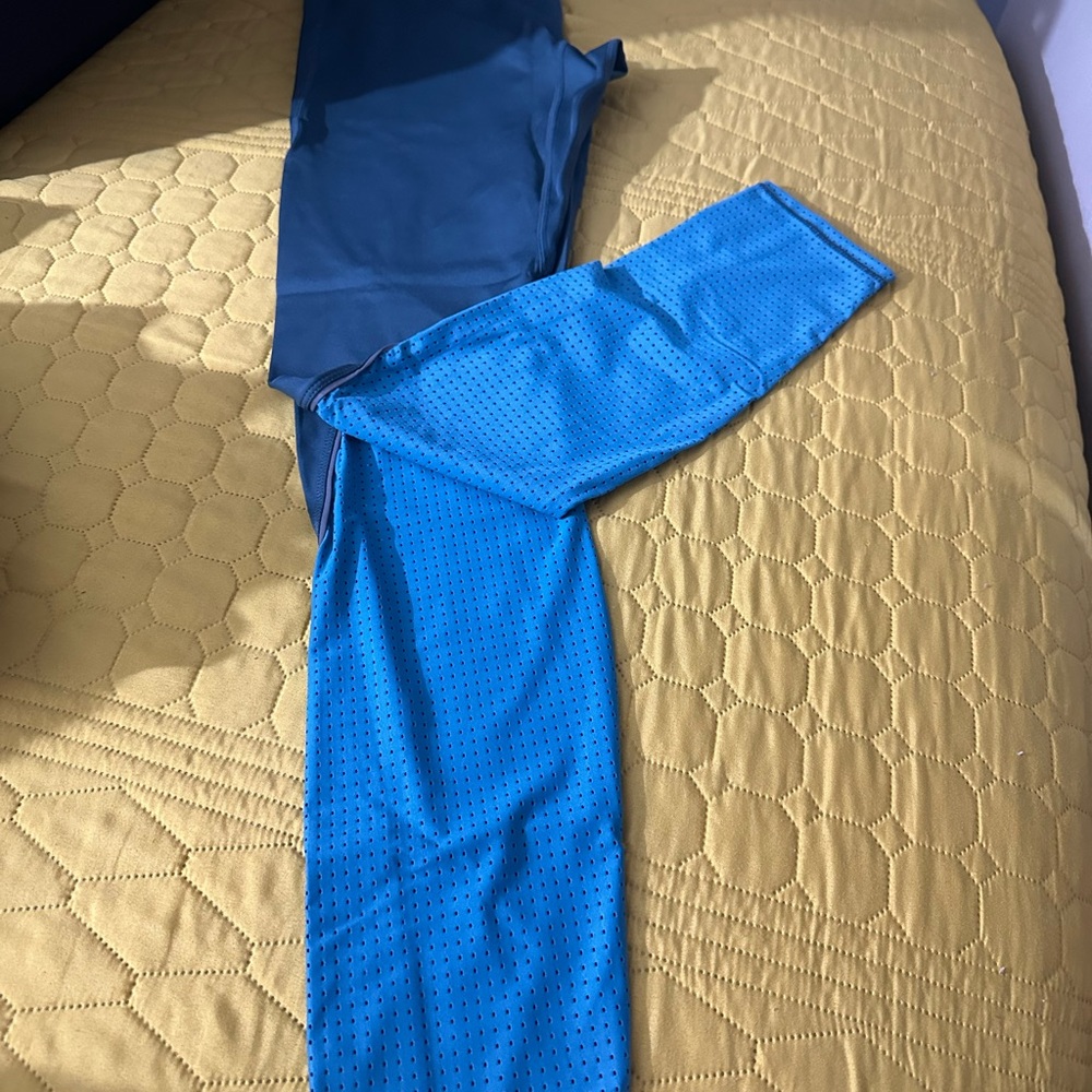 Fabletics Blue and Light Blue Leggings